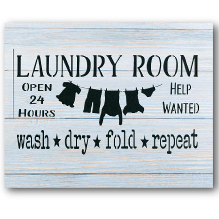 Laundry Room Stencil Cupboard Distributing