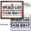 Spoiled Cats and Their Household Staff Stencil