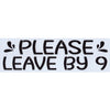 Convertibles: Please Leave By 9 Stencil