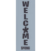 Welcome Spring Floral Vertical Stencil