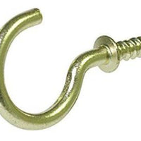 3/4" x 1-1/8" Brass Cup Hooks Bag of 42 (Only 1 Available)
