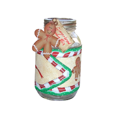 Gingerbread Jar Wrapper E-Pattern