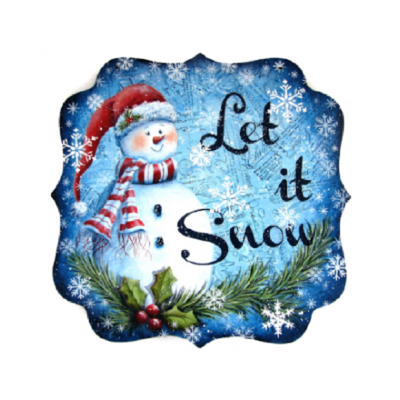 Let it Snow Plaque Pattern