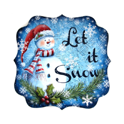 Let it Snow Plaque E-Pattern