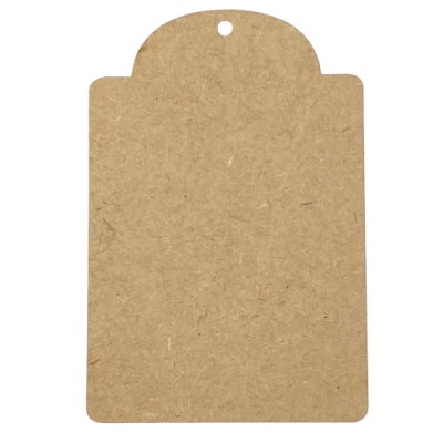 6-3/8" Arched Top Tag