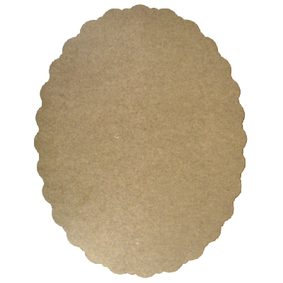 Oval Scallop Plaque