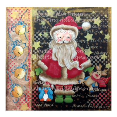 Santa and Friends Mixed Media E-Pattern by Christy Hartman