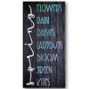 Spring List Stencil