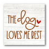 Dog Loves Me Best Stencil