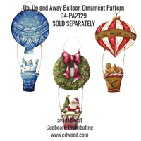Santa Hot Air Balloon Ornament