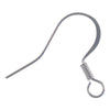 Stainless Steel Fish Hook Earrings - 20pcs pack