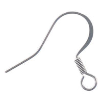 Stainless Steel Fish Hook Earrings - 20pcs pack