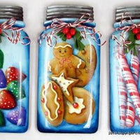 6" Mason Jar Ornament - 20 Pack