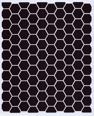 3/4" Honeycomb Background Stencil