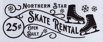 Northern Star Skate Rental Stencil