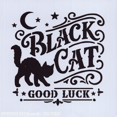 Black Cat Mini Stencil