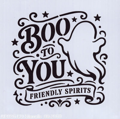 Boo to You Mini Stencil