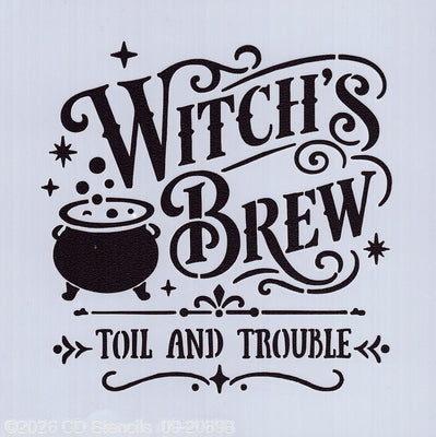Witch's Brew Mini Stencil