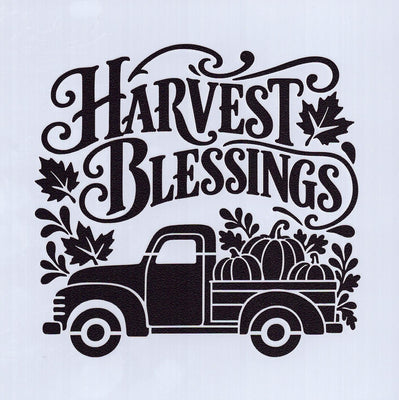 Harvest Blessings Mini Stencil