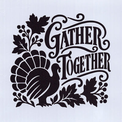 Gather Together Mini Stencil