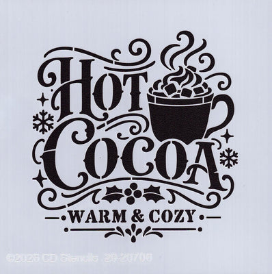 Hot Cocoa Mini Stencil