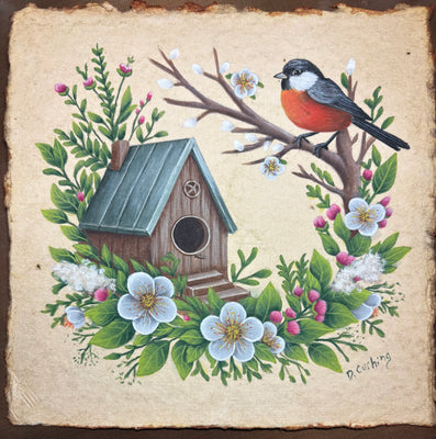 #1 Spring Birdhouse E-Pattern By Debbie Cushing