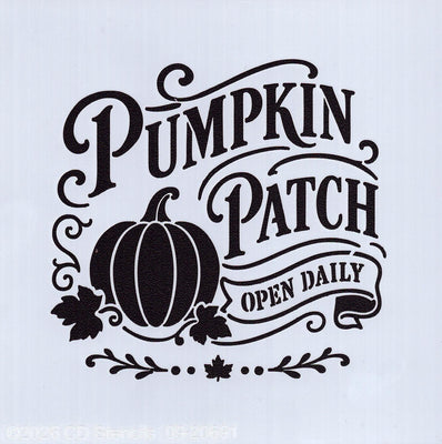 Pumpkin Patch Stencil