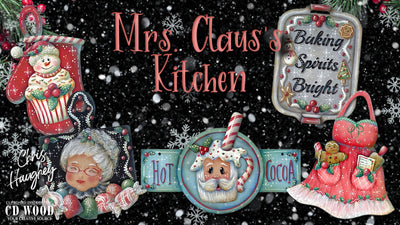 Mrs. Claus's Kitchen Ornaments E-Pattern By Chris Haughey