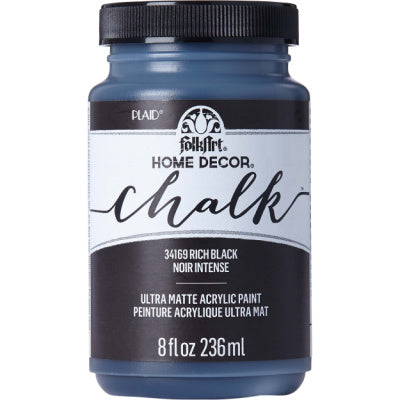 Rich Black FolkArt Home Décor Chalk Paint
