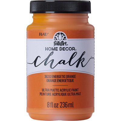 Energetic Orange FolkArt Home Décor Chalk Paint