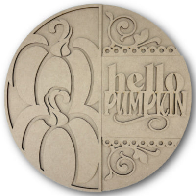 Hello Pumpkin Scroll Hanger