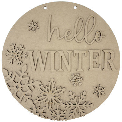 Hello Winter Hanger