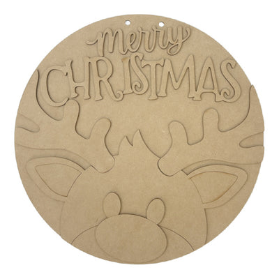 Merry Christmas Deer Hanger
