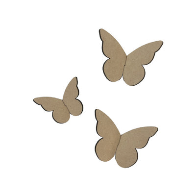 3D Butterflies - Set of 3