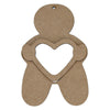 Ginger Heart Frame Ornament By Tracey Desrochers
