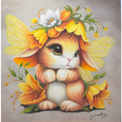 Golden Bell Bunny E-Pattern By Debbie Cushing
