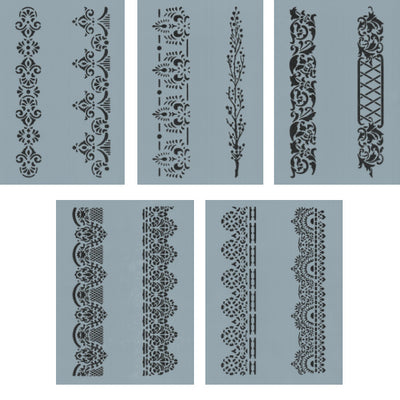 Lace Border Stencil Bundle