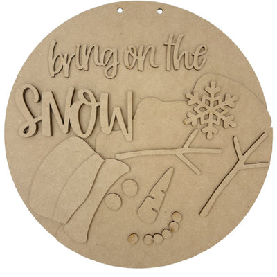 Bring on the Snow Door Hanger