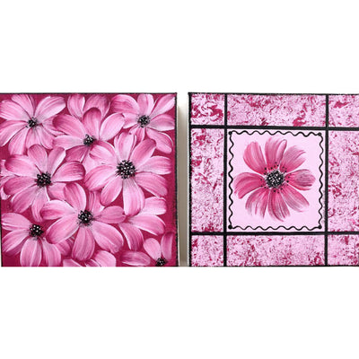 Petals in Pink Wall Decor Sign E-Pattern by Sue Cochrane