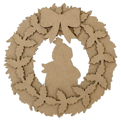 Snowman Wreath Ornament Enchanted Winter