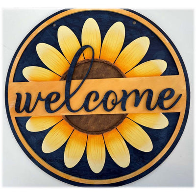 Sunflower Welcome E-Pattern by Linda O' Connell, TDA
