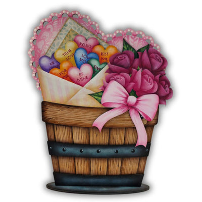 Valentine Hearts Apple Basket Insert E-Pattern by Sandy Le Flore