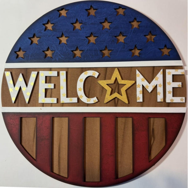 Patriotic Welcome E-Pattern by Linda O' Connell, TDA