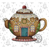 Christmas Gingerbread Teapot E-Pattern by Sandy Le Flore