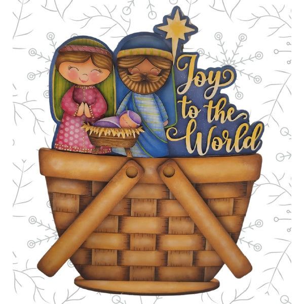 Joy to the World Basket Insert E-Pattern by Sandy Le Flore