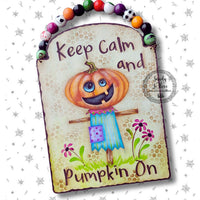 Pumpkin On E-Pattern by Sandy Le Flore