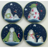All Dressed Up for Christmas Coasters E-Pattern by Sue Cochrane
