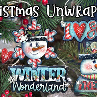 Snowmen Unwrapped Pattern By Chris Haughey