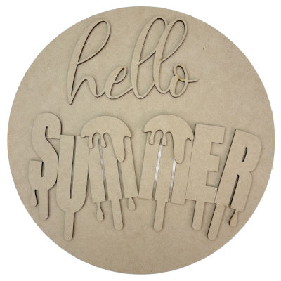 Hello Summer- Melting Hanger