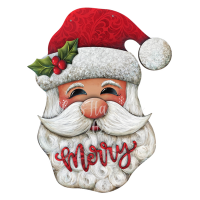 Merry Santa Plaque E-Pattern by Chris Haughey